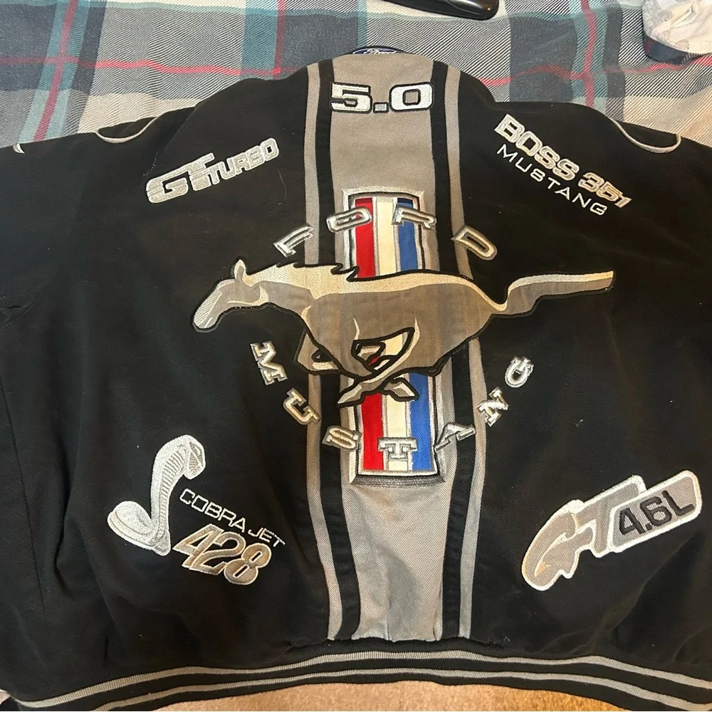 Ford mustang coat vintage enthusiasts will love it worn twice kept immaculate - Picture 3 of 8